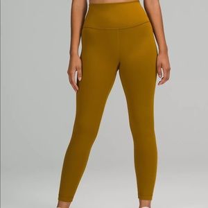 Lululemon Wunder Train High-Rise Tight 25” Sz18 Gold Spice